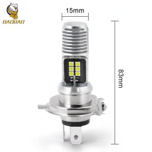 Wholesale 16W White Metal Bulb Mini Driving LED Light H4 BA20D Bike Headlight from china suppliers