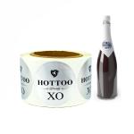 Logo Printing Adhesive Bottle Label Sticker Custom Wine Glass Bottle