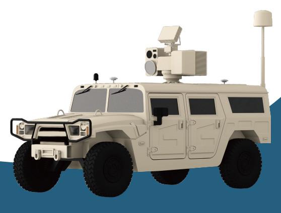 10m Distance Accuracy Low Altitude Defense Vehicle / Anti Drone System Powered