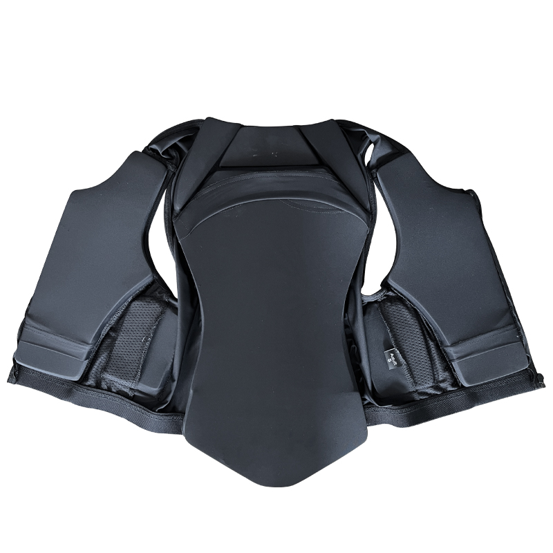 CE-Certified Unisex Body Vest for Horse-Riding Cushioned and Breathable 1kg Black