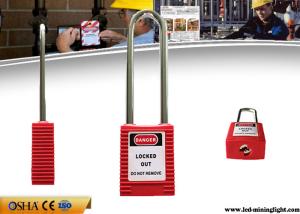 Wholesale Non - Conductive Steel 76mm Long Shackle Xenoy Safety Lockout Padlocks from china suppliers
