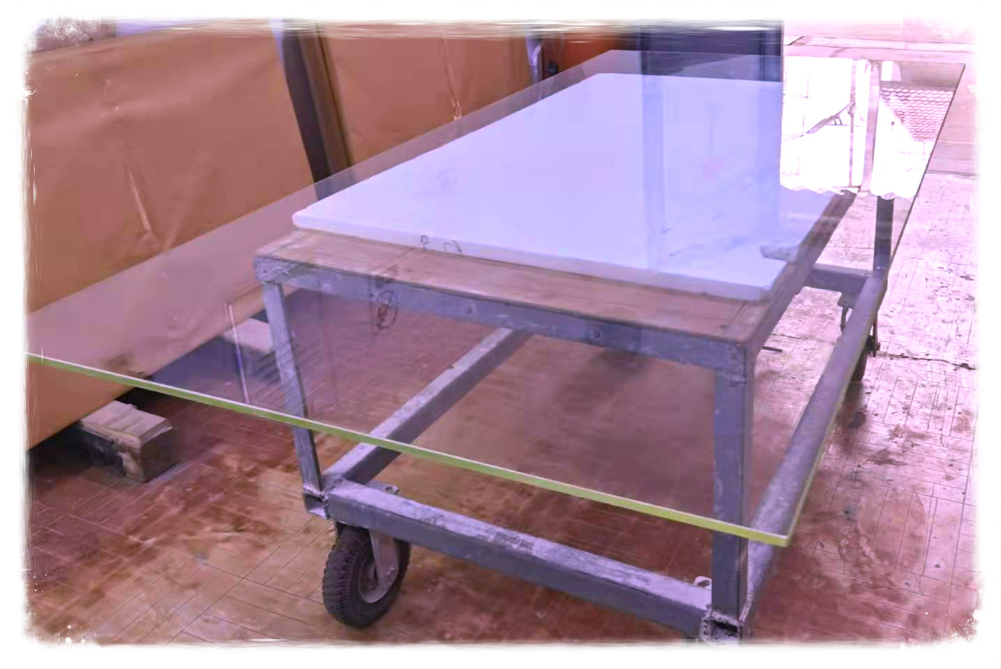 Rectangle 1000mm*800mm Radiation Protection Lead Glass 3mmpb