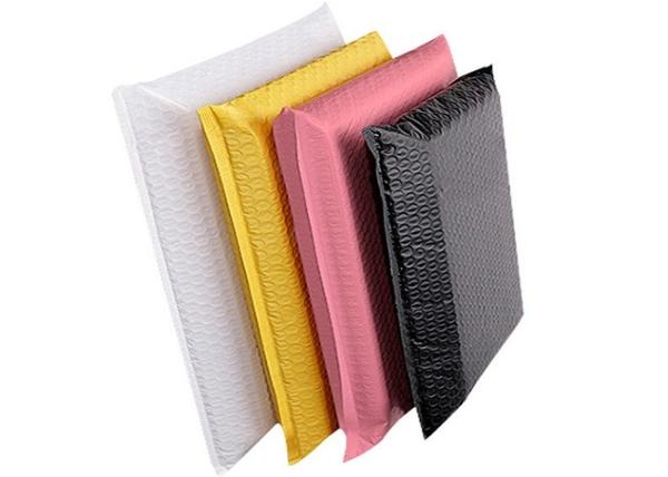 PE Film Colored Bubble Mailers Poly Shipping Envelopes Waterproof Cushion