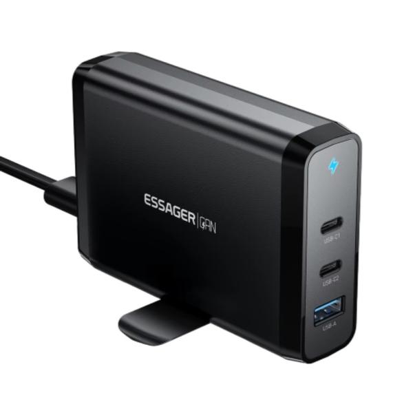 Dual USB Ports Travel Type C Desktop GaN Chargers 140w Quick Charging Phone