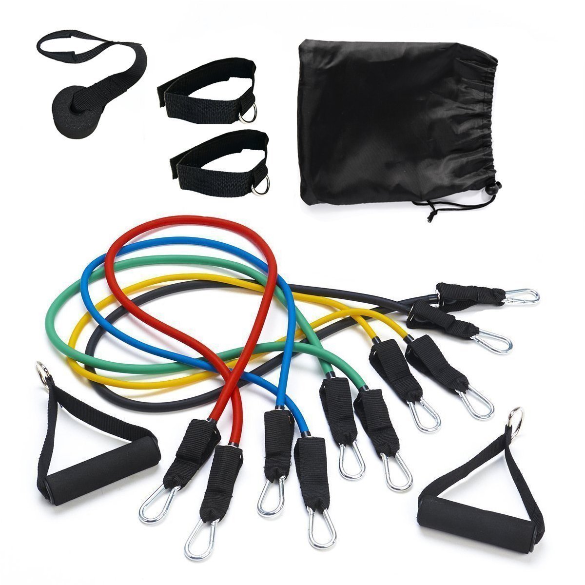 Latex 19LB Workout Recovery Equipment 11 Pcs Resistance Band Set