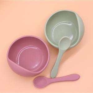 Wholesale Microwave Baby Silicone Bowls Sustainable Safety BPA Free Eco Friendly from china suppliers