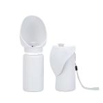 Outdoor 550ml 19oz Dog Water Bottle Dispenser White Collapsible Dog Water Feeder