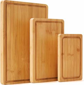 Wholesale Natural Environmentally Cutting Bamboo Boards With Groove from china suppliers