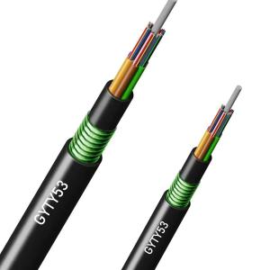 Wholesale Double sheath armored underground G652D 12 24 36 48 72 96 144 288 Core direct buried GYTY53 Fiber Optic Cable from china suppliers