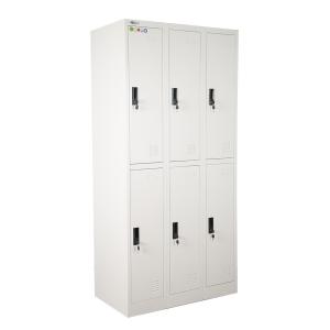 Wholesale Fireproof Employee Lockers 6 Door Metal Filing Cabinets from china suppliers