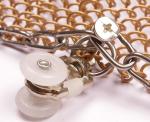 Fireplace Screen 20mm Chain Link Curtain Aluminum Stainless Steel Spiral Metal