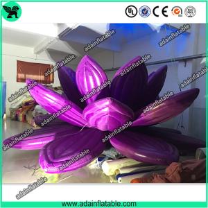 Wholesale Giant Wedding Decoration Inflatable Lotus , Oxford Inflatable Purple Flower from china suppliers