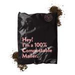 Black Starch Compostable Poly Mailers , Straight Top Biodegradable Shipping Bags