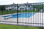 Heavy Duty Black Steel Fence For Commercial Project OEM / ODM Available