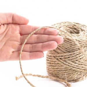 Wholesale 3mm FIBER 3 Strand Twisted Rope Manila Jute Sisal Rope for Bitter Cold Prevention from china suppliers