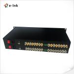 8 Channel 1080P 3G-SDI Video over Fiber Converter 1U Size