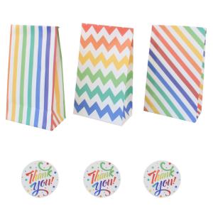 Wholesale Colorful Stripe Eco Friendly Kraft Paper Bag Food Packaging 9g/PCS from china suppliers