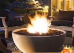 Factory price outdoor real flame bbq round fire gas fireplace stove