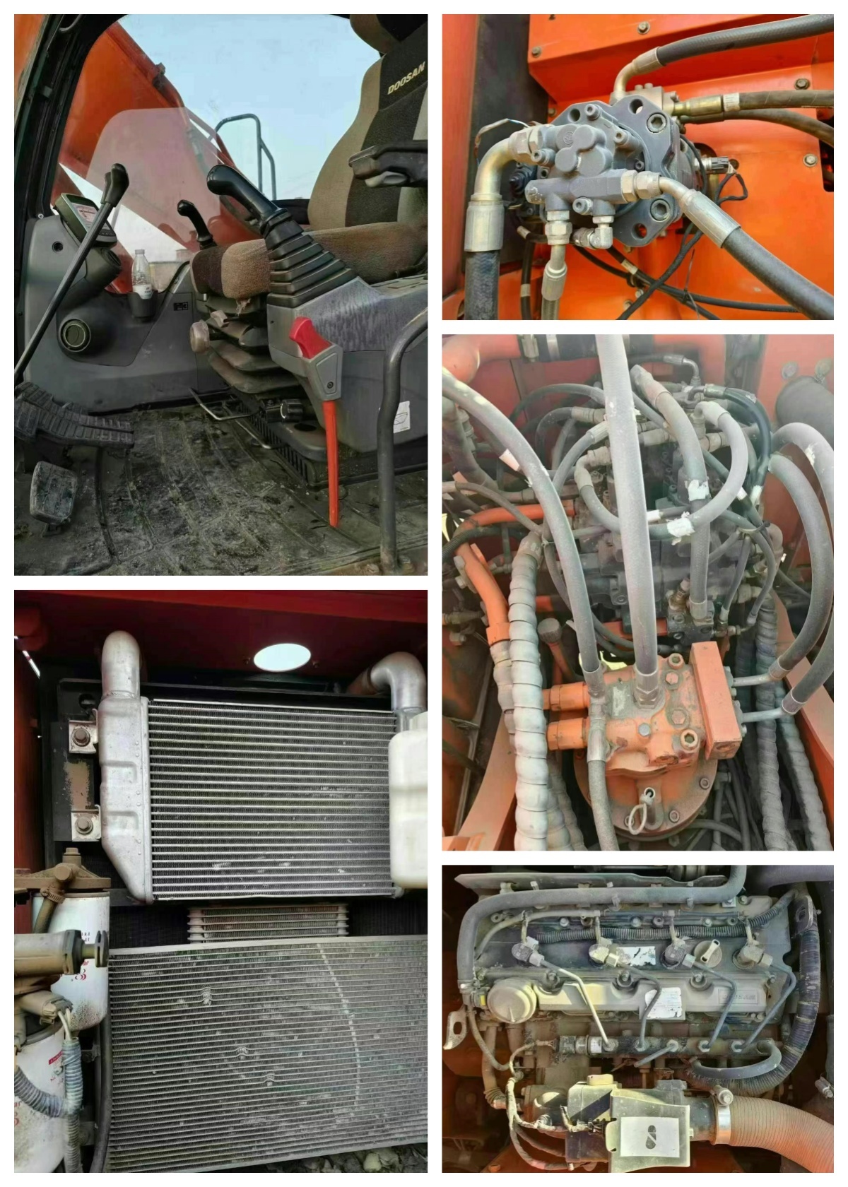 Used Doosan DX150LC Excavator 0.58m3 Bucket Capacity