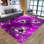 3D Printed Flower Dragonfly Living Room, Bedroom Living Room Floor Carpets