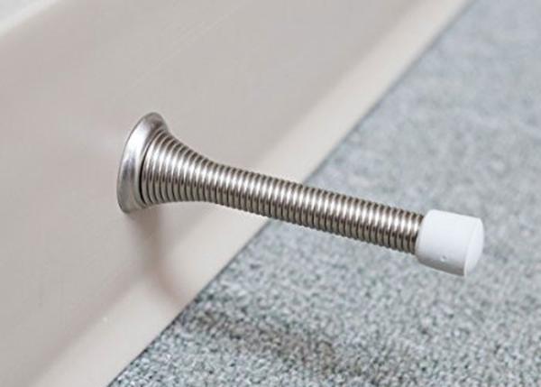 Custom Size White Hinge Pin Spring Loaded Door Stop Replacement Bumper Rubber