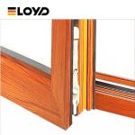 Thermal Break Glass Single Pane Aluminum Windows Brown Black For Casement