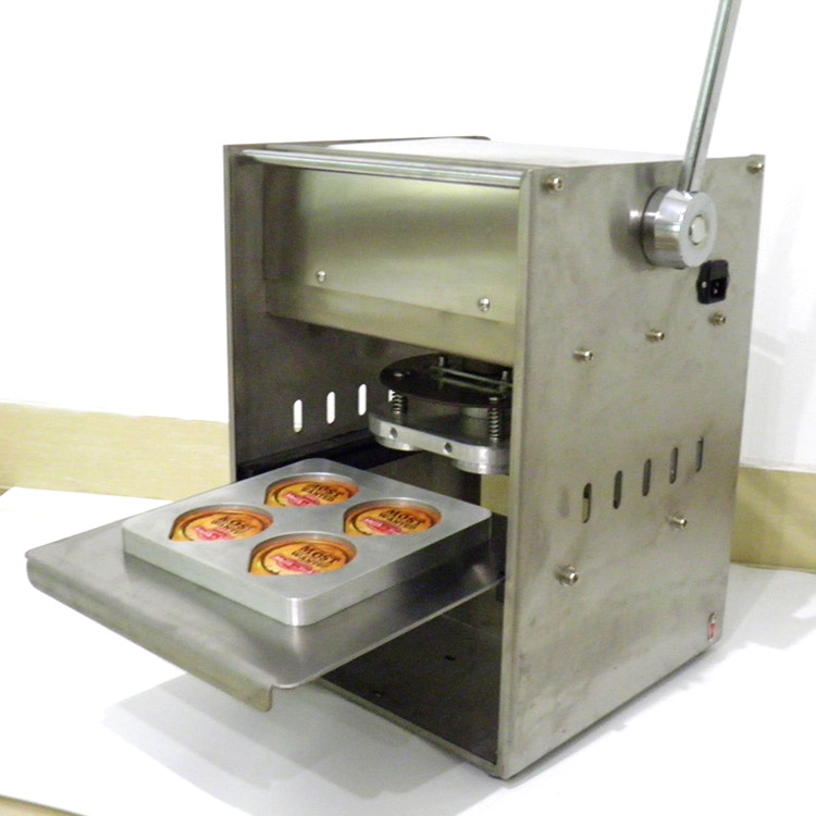 Yoghurt Cup SS201 Foil Lid Sealing Machine Custom Tray Lidding Machine Anti Corrosion