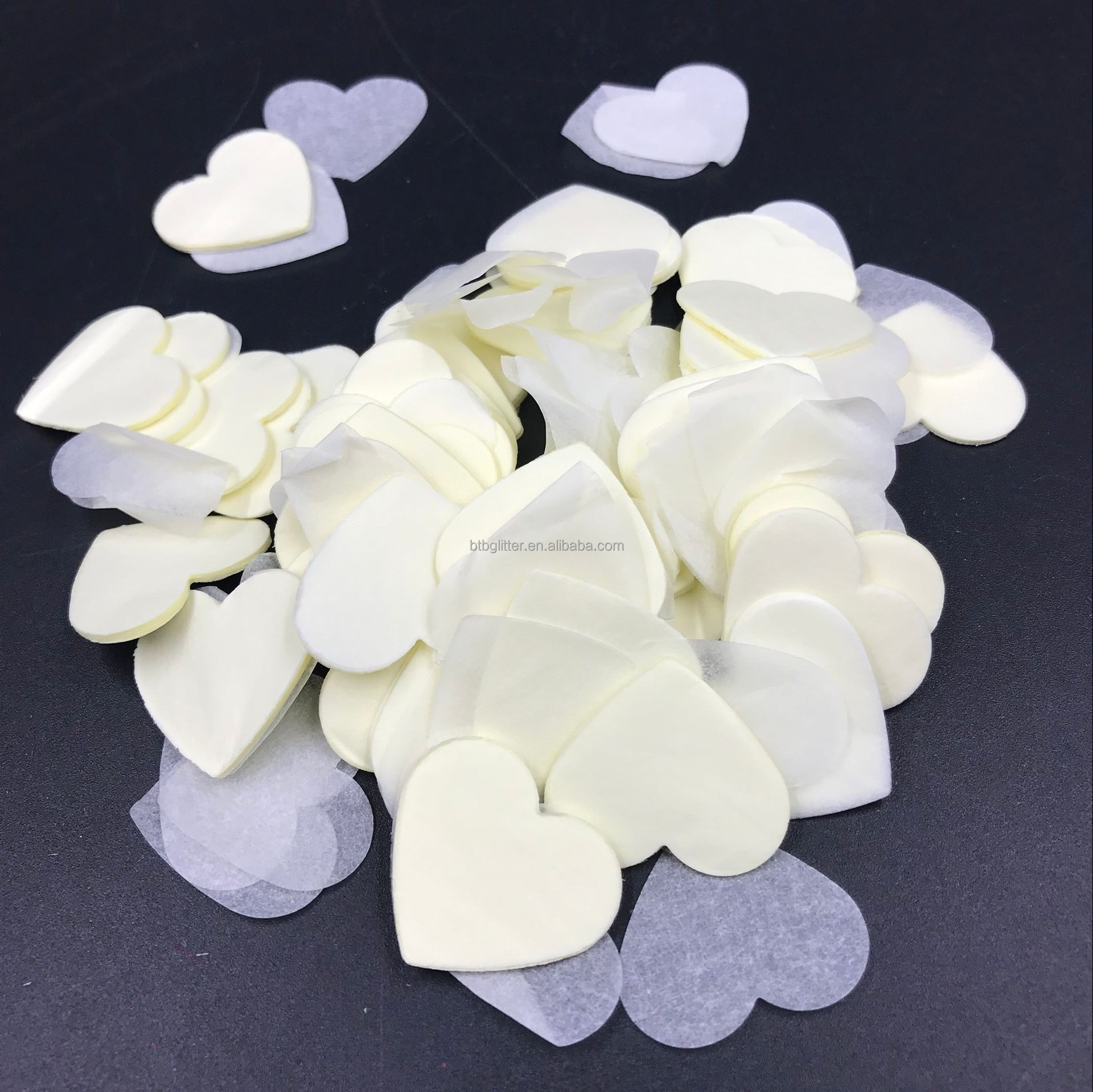 Valentine's Day Party Confetti 100% Natural Heart Tissue Paper Confetti Eco-Friendly and Biodegradable