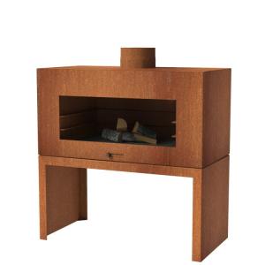 Wholesale ISO9001 Pular Weathering Steel Obelisk Chiminea For Patio Backyard from china suppliers