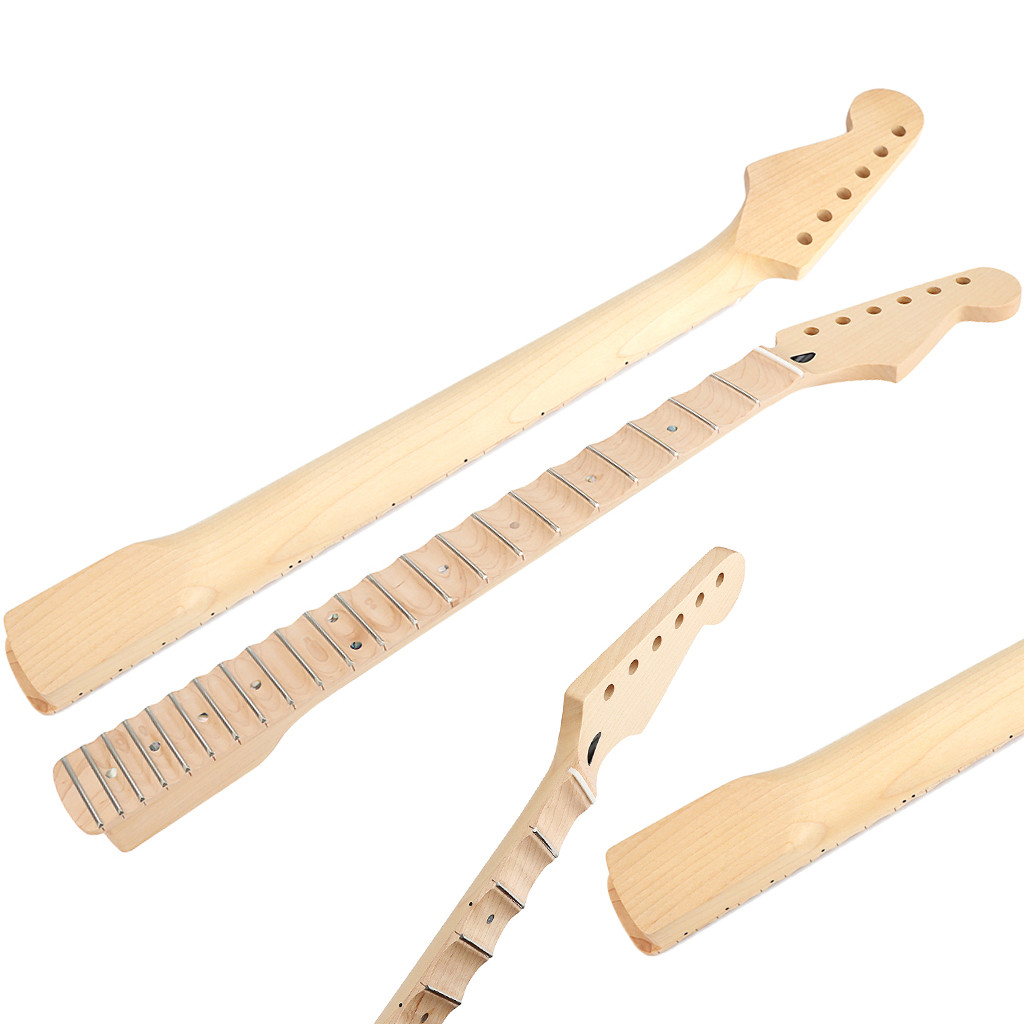 Scalloped Fretboard 22 Fret Guitar Neck With Abalone Dots And Neck Inlay