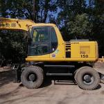Komatsu PC150 Excavator 15 Ton Used Wheel Excavator Intelligent Control