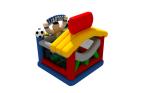 Quadruple Stitching Kids Inflatable Bounce House Football Soccer Theme