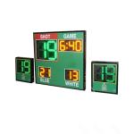 Outdoor Waterpolo Scoreboard Red Background With 12v Shot Clock