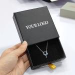 Custom Logo Foam Insert Rigid Drawer Jewelry Box for Ring Necklace Bracelet
