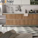 Customized Color Modern Stylish Kitchen Cabinet with Island Sink Base Configurat