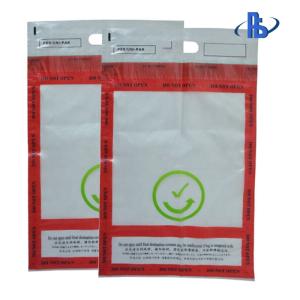 Wholesale Self Adhesive Tamper Resistant Duty Free Security Bag For Courier Company from china suppliers