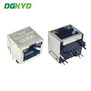 Wholesale KRJ-56S1X1YGNL Metal Shielded Cat5 Rj45 Female Connector from china suppliers