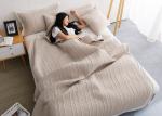 Solid Straight Lines Bedspreads And Coverlets Machine Quilting Twin / Queen /