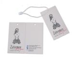 Custom Printed Personalised Centerfold Clothing Paper Swing Tags Supplier