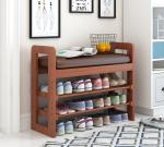 Personalised Shoe Rack Furniture 3 Tier Shoe Bench Organiser For Small Home