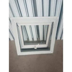 Wholesale Customized Size Bathroom Awning Window PVC Tempered Glass Window from china suppliers