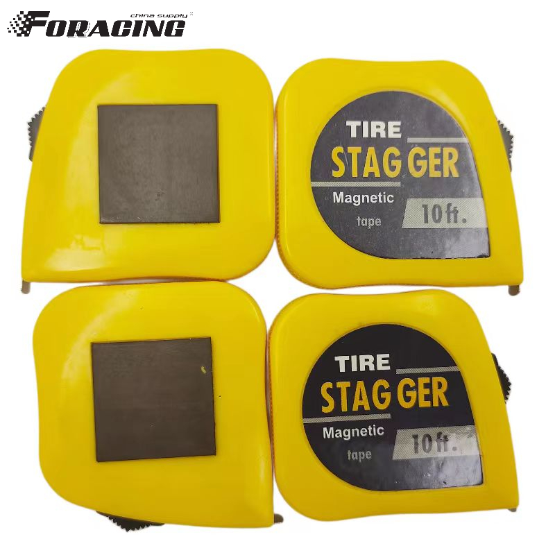 Yellow Color Racing Car Stagger Tape Measure Tap 10 Feet * 1/4" with Imperial Measurement System and Magnetic Tools