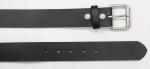 Black / Dark Brown Women's Leather Belts For Jeans , Snap Buttons Unisex Thick