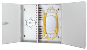 Wholesale 2/4 Module Slot Fiber Optic Wall Mount Box 24SC 48SC Splicing Grey Color from china suppliers