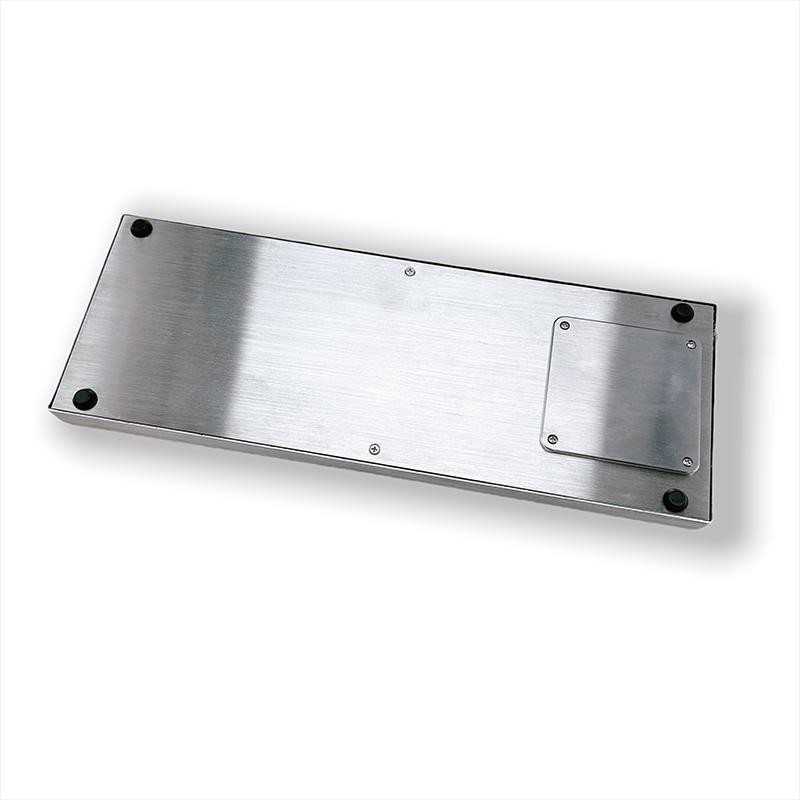 Wireless Industrial Desktop Keyboard SUS304 silver Customized Languages