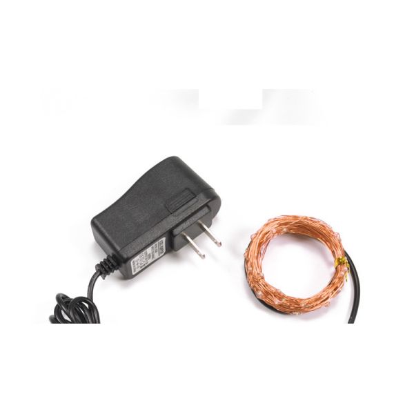 Christmas Tree Copper String Lights Plug In 20m Length AC 100V