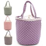 Round Folding H18Cm Thermal Insulated Lunch Bag