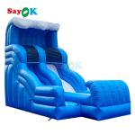 Commercial Inflatable Water Park Games Slides Outdoor Water Slide Jumping