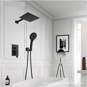 Wholesale Black Painted Shower Wall Faucet Stainless Steel Material Great Deforming Resistance from china suppliers