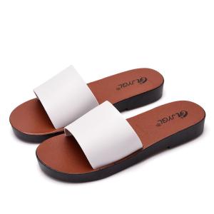Wholesale Portable Cool Open Toe Sandals White / Black Color Rome Style Breathable from china suppliers